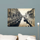 Narrow canal and embankment in Venice, Italy Wall Mural
