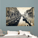 Narrow canal and embankment in Venice, Italy Wall Mural