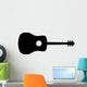 Acoustic Guitar Silhouette Wall Decal
