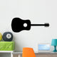 Acoustic Guitar Silhouette Wall Decal