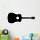 Acoustic Guitar Silhouette Wall Decal