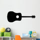 Acoustic Guitar Silhouette Wall Decal