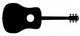 Acoustic Guitar Silhouette Wall Decal