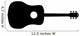 Acoustic Guitar Silhouette Wall Decal