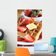 Strawberry Waffles Wall Mural