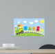 Educational Vector Illustration with Wall Decal