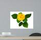Yellow Rose White Wall Decal