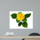 Yellow Rose White Wall Decal