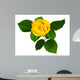 Yellow Rose White Wall Decal