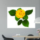 Yellow Rose White Wall Decal