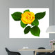 Yellow Rose White Wall Decal