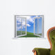 Open White Window Wall Decal
