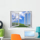 Open White Window Wall Decal