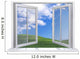 Open White Window Wall Decal