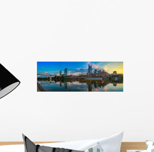 Nashville Panorama Skyline Wall Decal