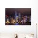 Night Scenery Hong Kong Wall Decal