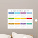 Calendar 2017. Week starts Sunday. Calendar grid with numbers of weeks. For web, design and  print. Wall Mural