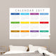 Calendar 2017. Week starts Sunday. Calendar grid with numbers of weeks. For web, design and  print. Wall Mural