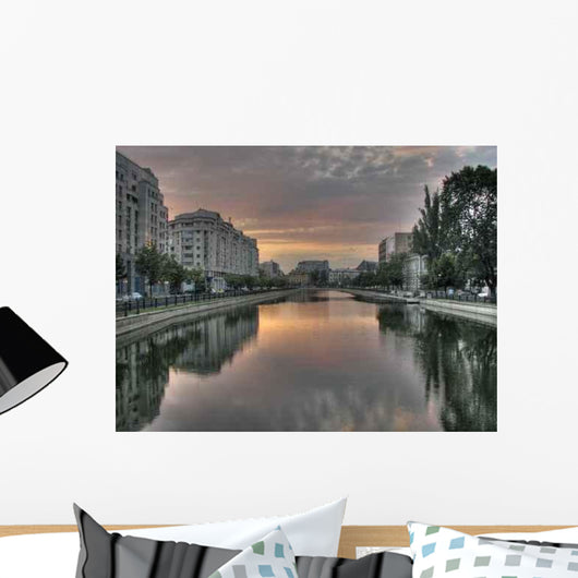 Sun Set Bucharest Wall Decal