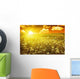 Green Field with Blooming Wall Decal