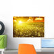 Green Field with Blooming Wall Decal