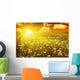 Green Field with Blooming Wall Decal