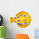 Cartoon flounder Wall Decal