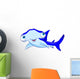 Cartoon hammerhead shark Wall Decal