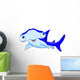 Cartoon hammerhead shark Wall Decal
