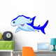 Cartoon hammerhead shark Wall Decal