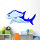 Cartoon hammerhead shark Wall Decal
