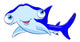 Cartoon hammerhead shark Wall Decal