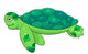 Cartoon sea turtle Wall Decal