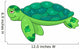 Cartoon sea turtle Wall Decal
