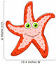 Cartoon starfish Wall Decal