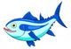 Cartoon tuna Wall Decal
