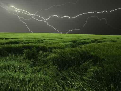 Thunderstorm over Field Wall Decal