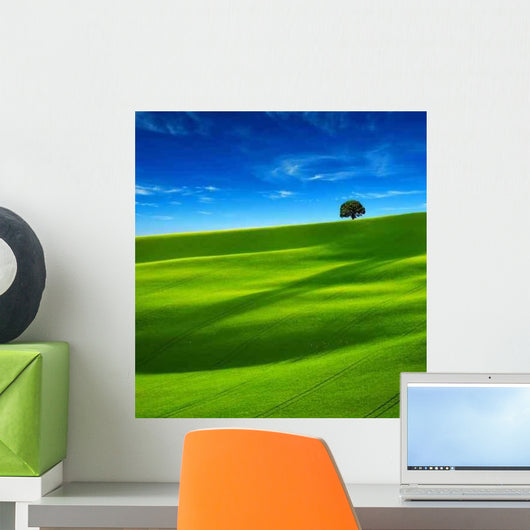 Tree Far Away Field Wall Decal