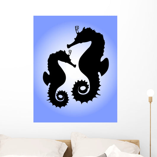 seahorses Wall Mural