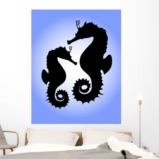 seahorses Wall Mural