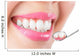 Close up young woman smiling white glamour teeth. Wall Decal