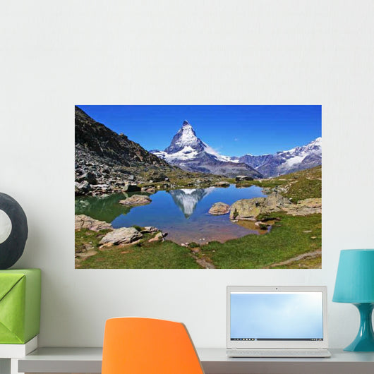 Bergtraum-Matterhorn-gr Nsee Wall Decal