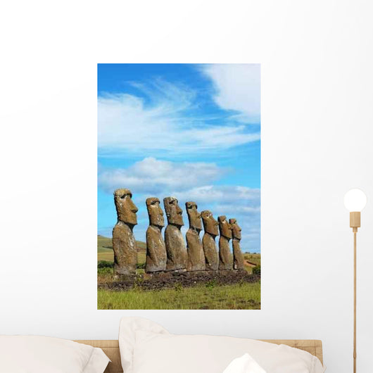 Moai Ahu Akivi Easter Wall Decal