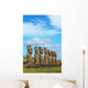 Moai Ahu Akivi Easter Wall Decal