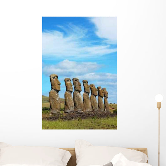 Moai Ahu Akivi Easter Wall Decal