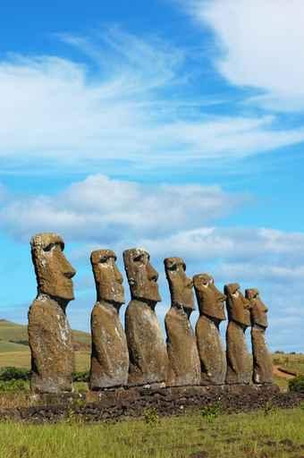 Moai Ahu Akivi Easter Wall Decal