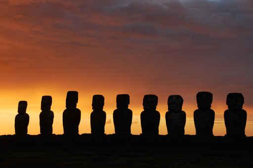 Rapa Nui Twilight Easter Wall Decal