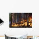 Forest Fire Caused Lightning Wall Mural