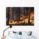 Forest Fire Caused Lightning Wall Mural