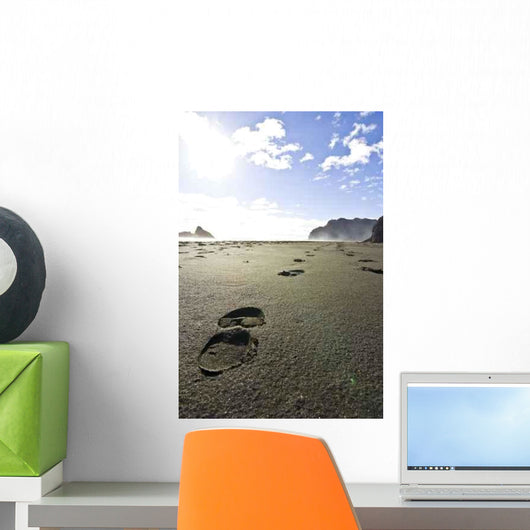 Footprints Sand Wall Decal Design 3